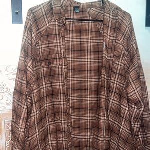 Brown flannel